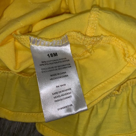 Disney Baby Minnie Mouse Amazingly Sweet Dress 18M Yellow NWT - Picture 7 of 8